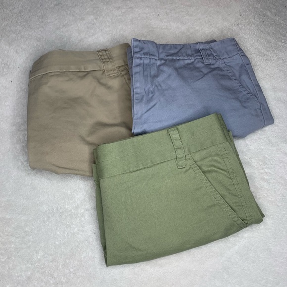 J. Crew Pants - J CREW Chino Shorts Size 6 lot of 3